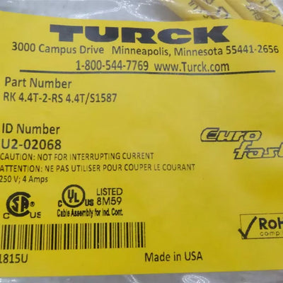 TURCK RK 4.4T-2-RS 4.4T/S1587