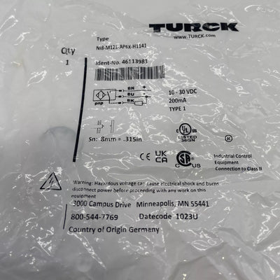 TURCK NI8-M12E-AP6X-H1141